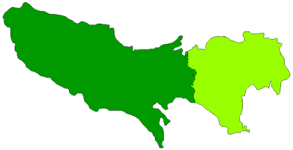 東京都　西部　２３区　区分図